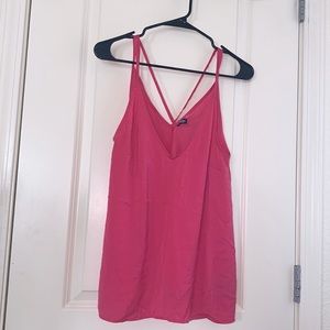 Hot Pink Silky Tank